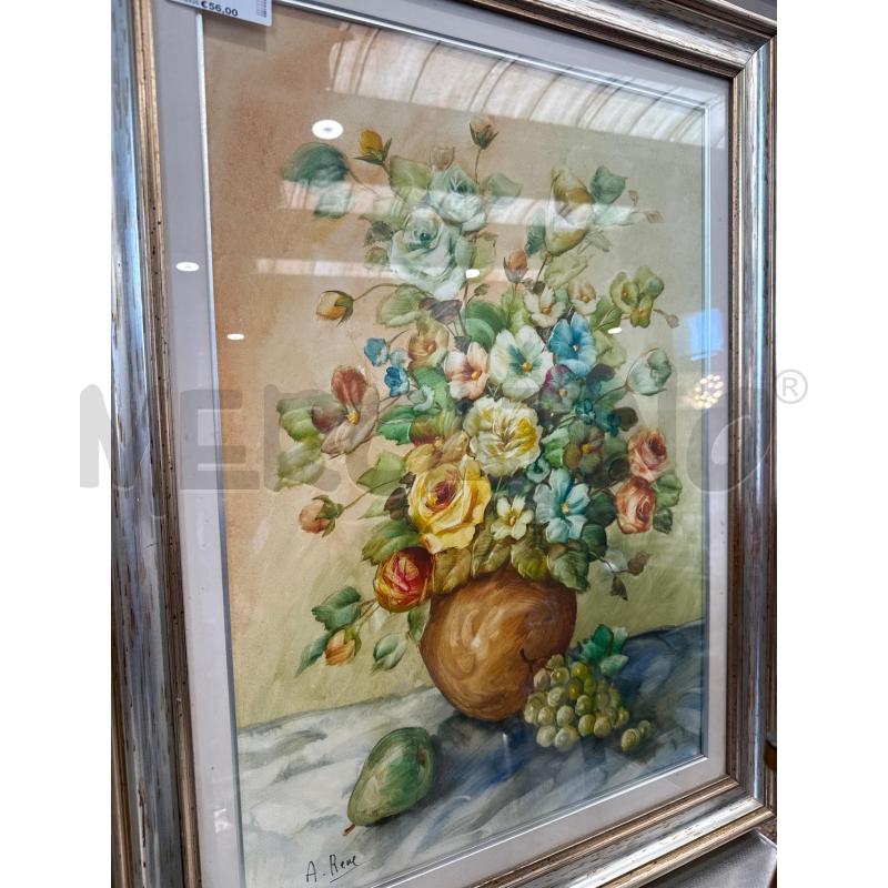 QUADRO A FIRMA RENE VASO FIORI | Mercatino dell'Usato San giovanni teatino 1
