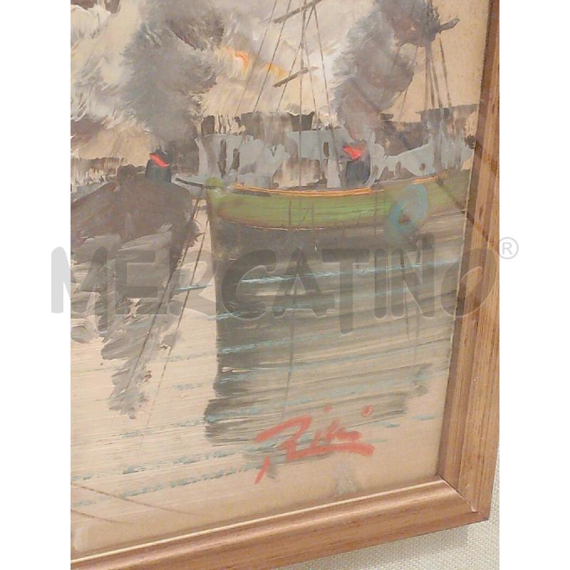 QUADRO A FIRMA RICCI BARCHE | Mercatino dell'Usato San giovanni teatino 2
