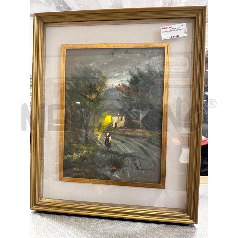 QUADRO A FIRMA ROMANO  | Mercatino dell'Usato San giovanni teatino 1