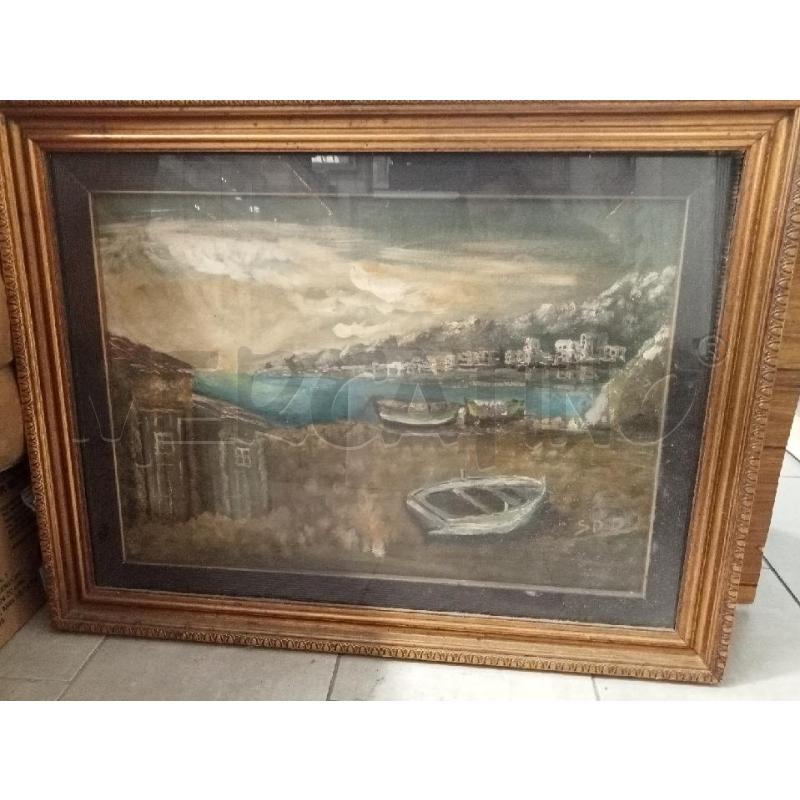 QUADRO A FIRMA SADDO BARCHE 84X64 | Mercatino dell'Usato San giovanni teatino 1