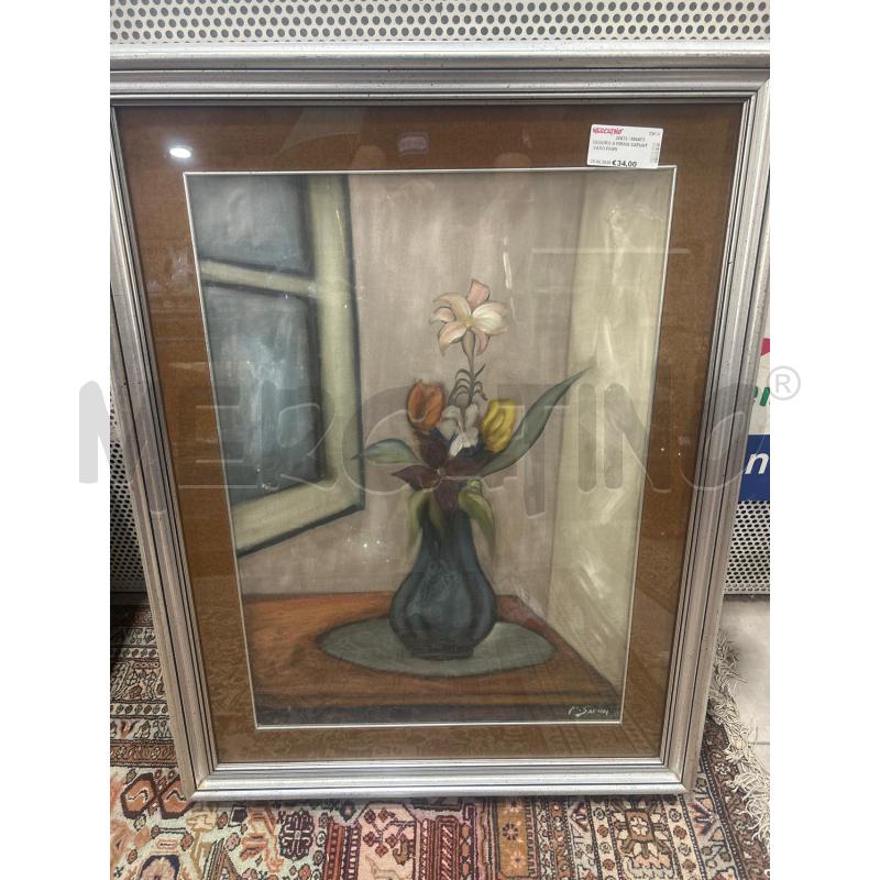 QUADRO A FIRMA SAFUAT VASO FIORI | Mercatino dell'Usato San giovanni teatino 1