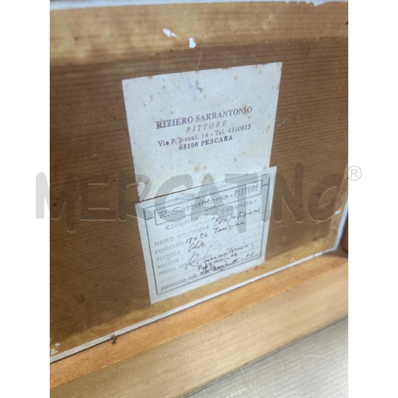 QUADRO A FIRMA SARRANTONIO TORERO | Mercatino dell'Usato San giovanni teatino 3