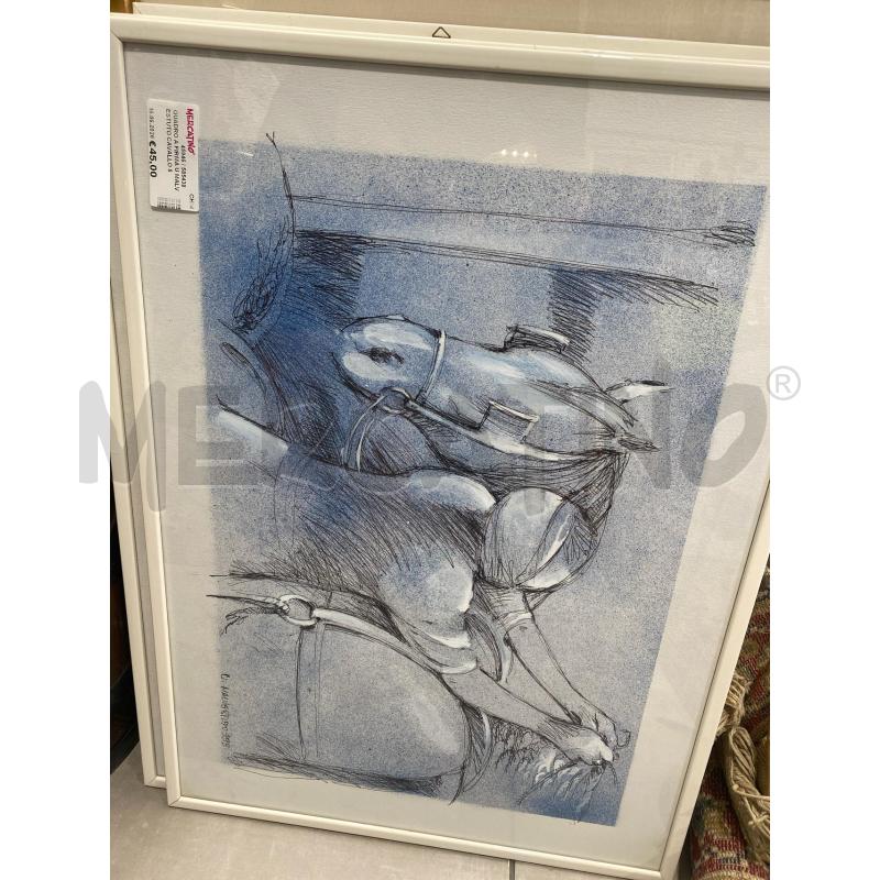 QUADRO A FIRMA U MALVESTUTO CAVALLO 50X70 | Mercatino dell'Usato San giovanni teatino 2