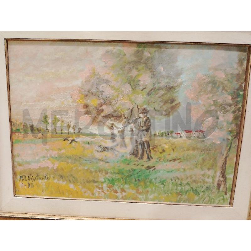 QUADRO A FIRMA VIGILANTE CACCIATORE | Mercatino dell'Usato San giovanni teatino 2