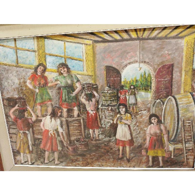 QUADRO A FIRMA VIGILANTE LA VENDEMMIA | Mercatino dell'Usato San giovanni teatino 3