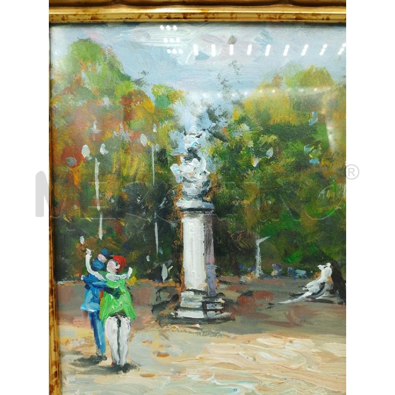 QUADRO A FIRMA WALTER PIACESI PIAZZETTA 23X18 | Mercatino dell'Usato San giovanni teatino 2