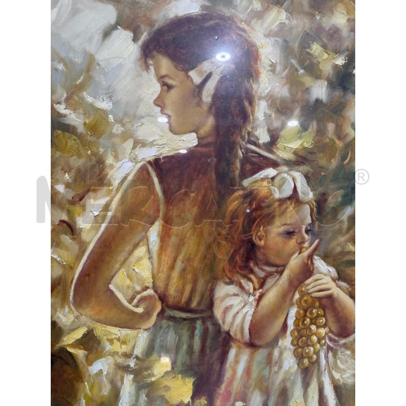 QUADRO BAMBINE A FIRMA BARLY CORNICE DORATA | Mercatino dell'Usato San giovanni teatino 3