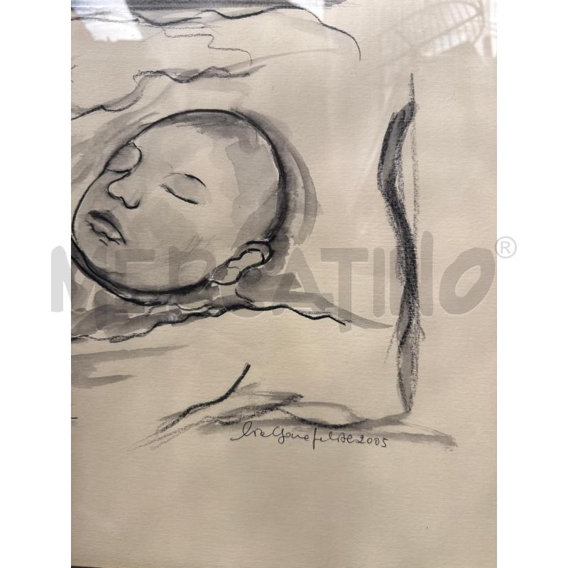 QUADRO BAMBINI DISEGNO RETTANGOLARE CORNICE NERA | Mercatino dell'Usato San giovanni teatino 2