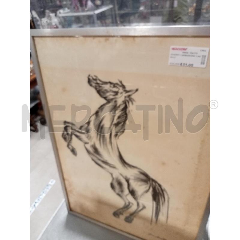 QUADRO CARBONCINO CAVALLO  | Mercatino dell'Usato San giovanni teatino 1