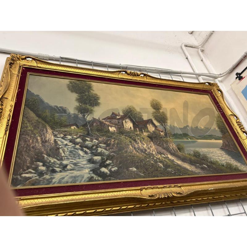 QUADRO CASETTA LAGO 142X90CM | Mercatino dell'Usato San giovanni teatino 1