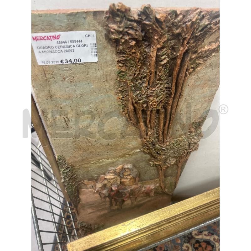 QUADRO CERAMICA GLORIA MIGNACCA 28X62CM | Mercatino dell'Usato San giovanni teatino 1