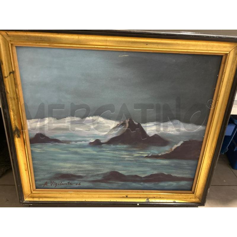 QUADRO CORNICE NERA DORATA MARE | Mercatino dell'Usato San giovanni teatino 1