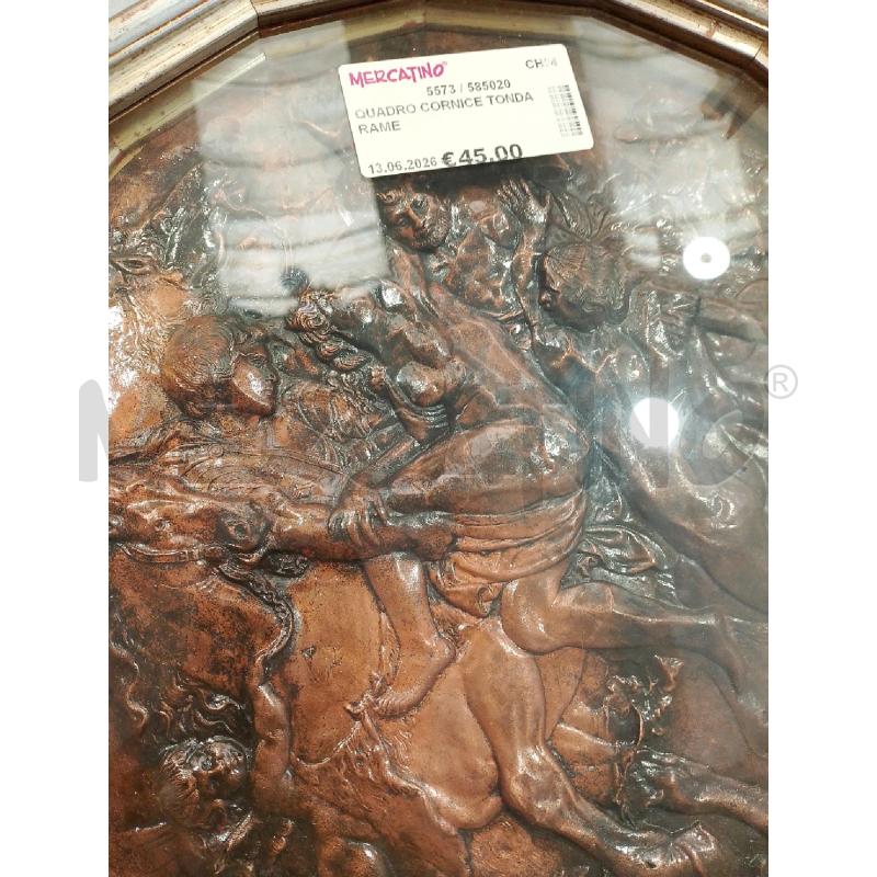 QUADRO CORNICE TONDA RAME | Mercatino dell'Usato San giovanni teatino 2