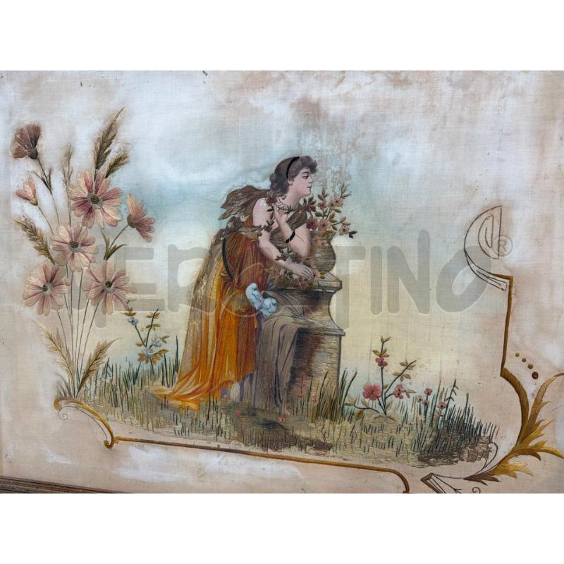 QUADRO DONNA CORNICE ARANCIONE | Mercatino dell'Usato San giovanni teatino 1