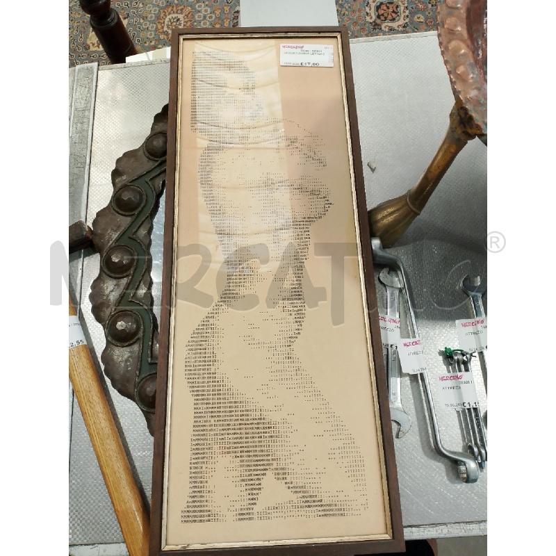 QUADRO DONNA LETTERE | Mercatino dell'Usato San giovanni teatino 1