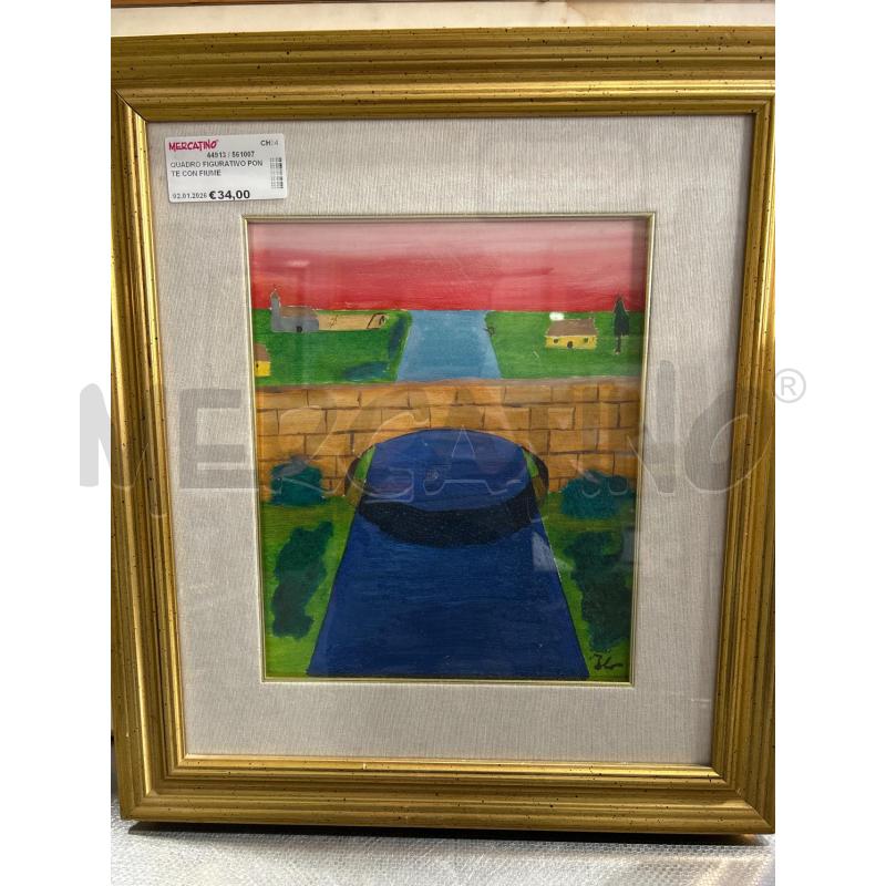 QUADRO FIGURATIVO PONTE CON FIUME | Mercatino dell'Usato San giovanni teatino 1