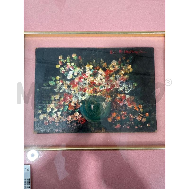QUADRO FIORI CORNICE ARGENTATA | Mercatino dell'Usato San giovanni teatino 1
