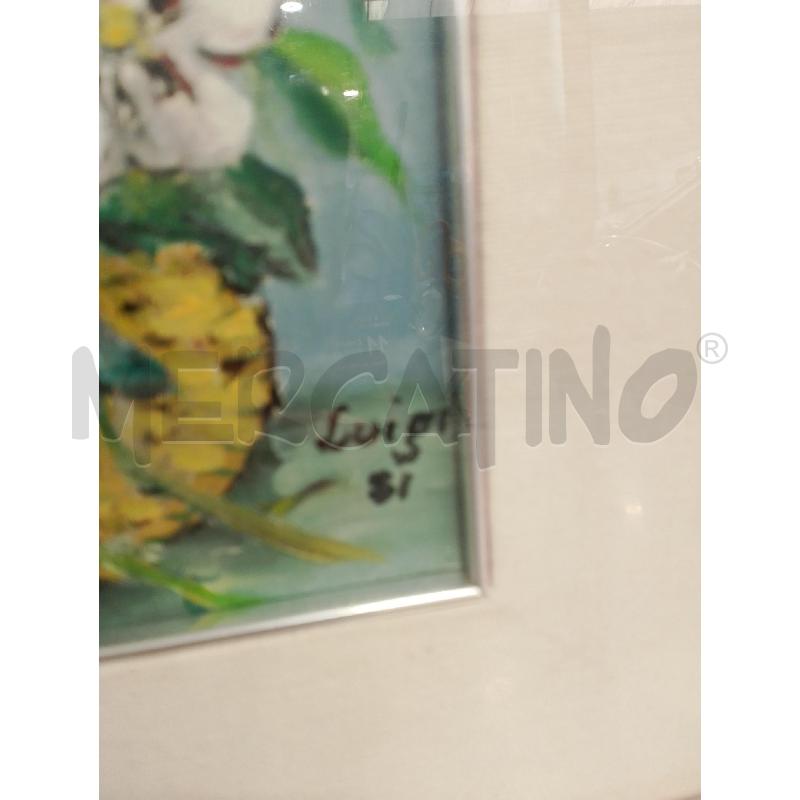 QUADRO FIORI CORNICE ARGENTATA | Mercatino dell'Usato San giovanni teatino 3
