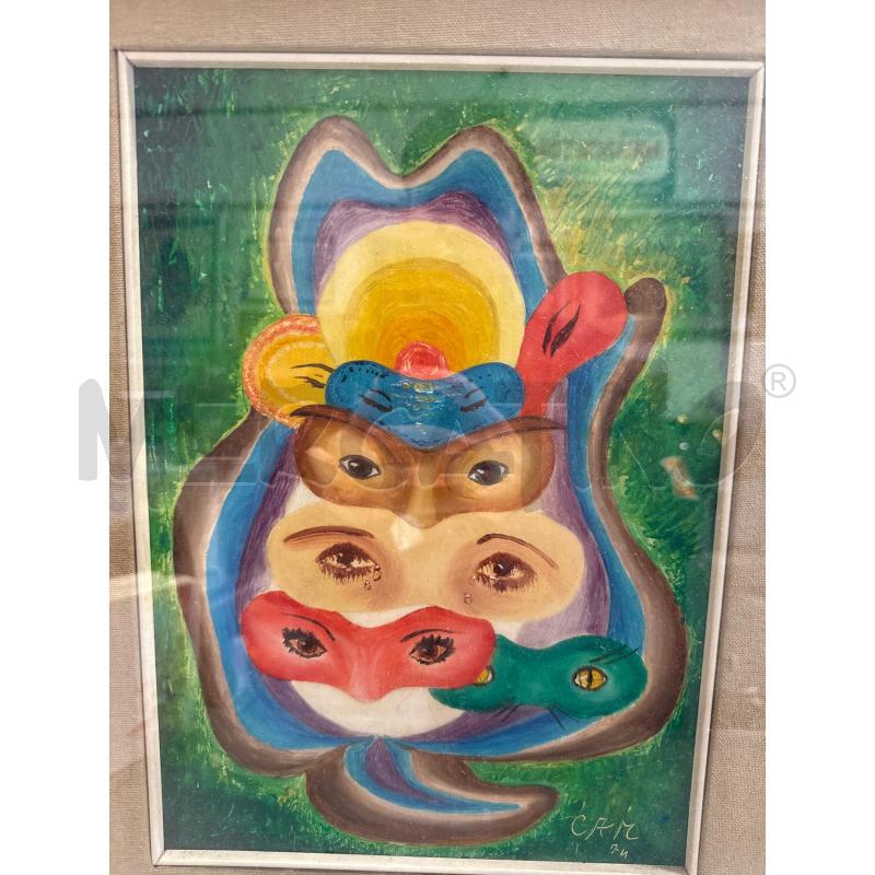 QUADRO FIRMATO CAM VERDE ASTRATTO | Mercatino dell'Usato San giovanni teatino 2