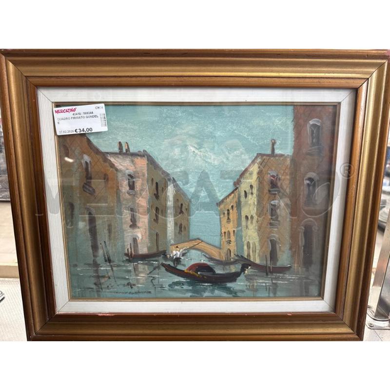 QUADRO FIRMATO GONDELE | Mercatino dell'Usato San giovanni teatino 1