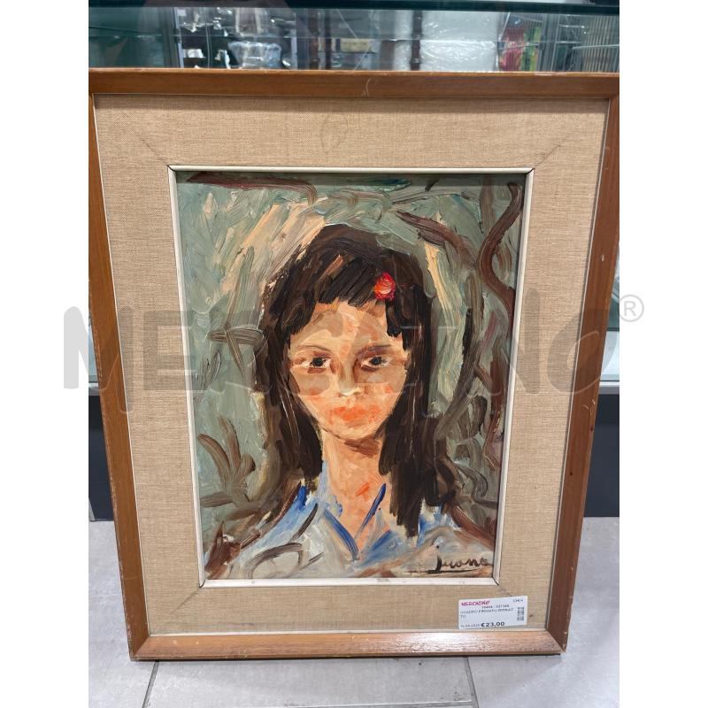 QUADRO FIRMATO RITRATTO | Mercatino dell'Usato San giovanni teatino 2