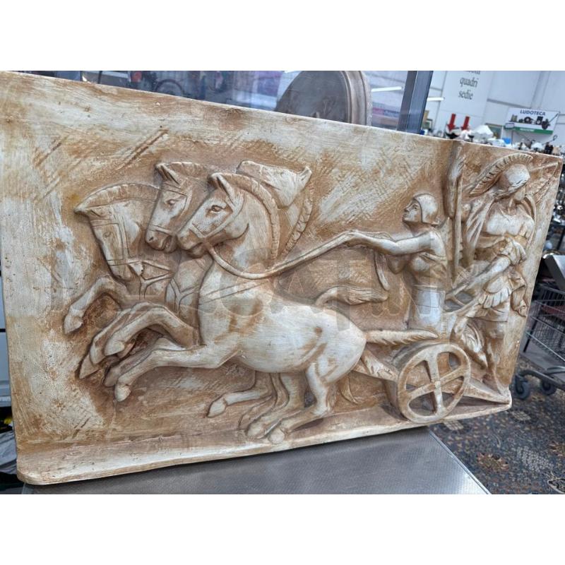 QUADRO GESSO CARROZZA CON CAVALLI RETTANGOLARE | Mercatino dell'Usato San giovanni teatino 1