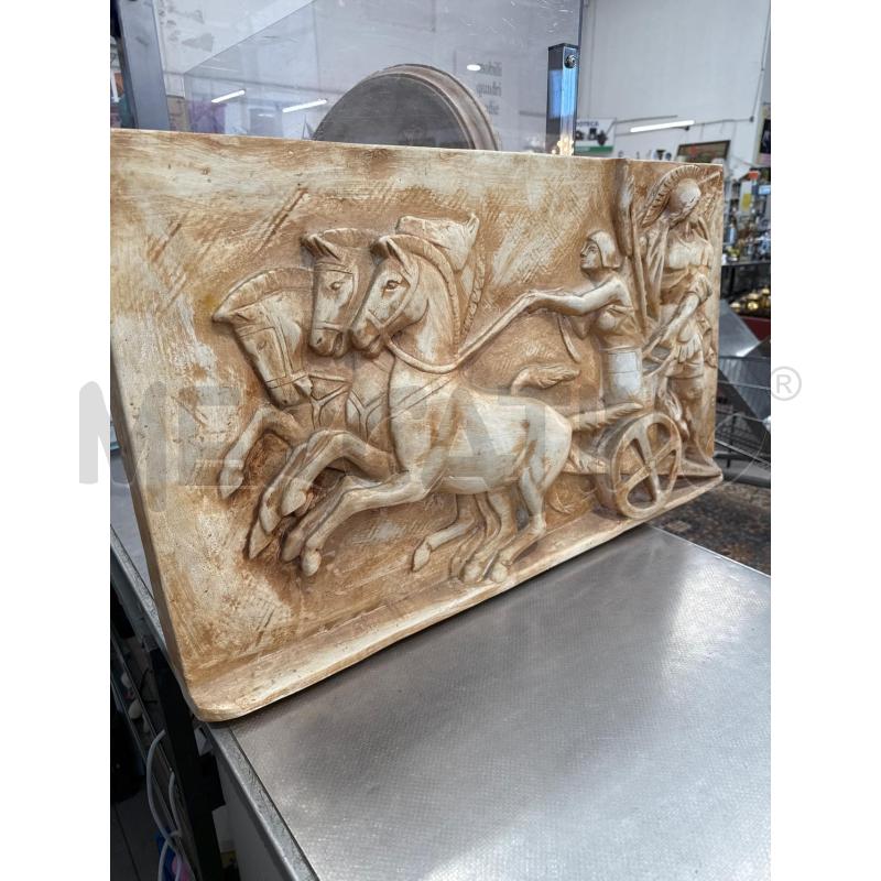 QUADRO GESSO CARROZZA CON CAVALLI RETTANGOLARE | Mercatino dell'Usato San giovanni teatino 2