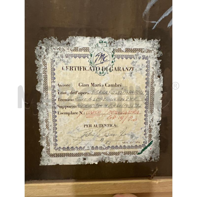 QUADRO LAMINA A FIRMA CAMBRE  | Mercatino dell'Usato San giovanni teatino 3