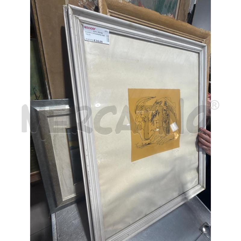 QUADRO LITOGRAFIA DUE VOLTI | Mercatino dell'Usato San giovanni teatino 1
