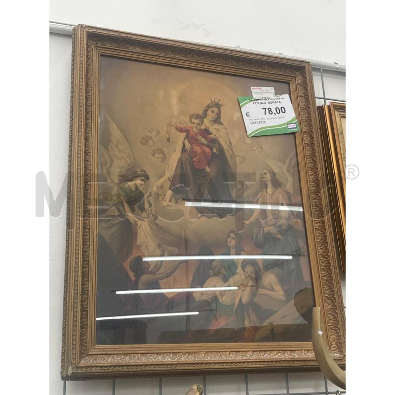QUADRO OLEOGRAFIA CORNICE DORATA | Mercatino dell'Usato San giovanni teatino 1