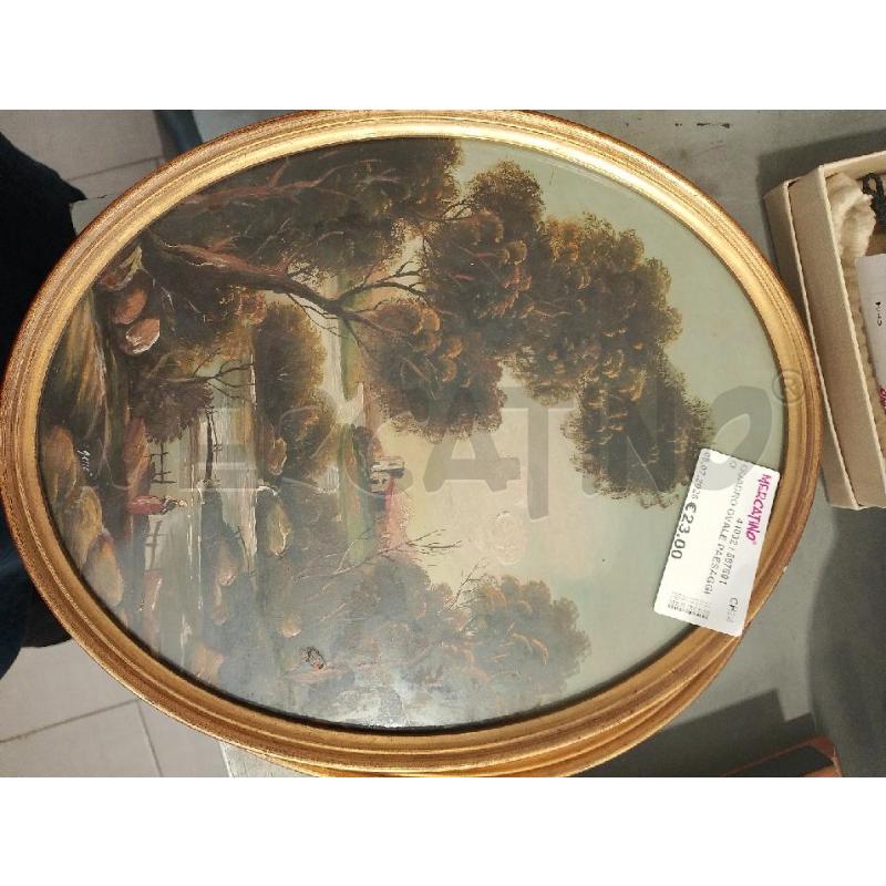 QUADRO OVALE PAESAGGIO | Mercatino dell'Usato San giovanni teatino 2
