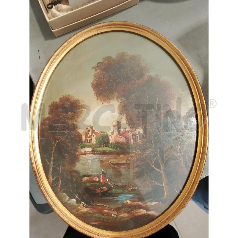 QUADRO OVALE PAESAGGIO | Mercatino dell'Usato San giovanni teatino 1