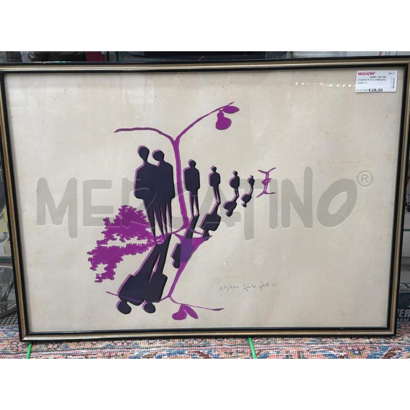 QUADRO P.D.A. FIRMATA ANNO 73 | Mercatino dell'Usato San giovanni teatino 1