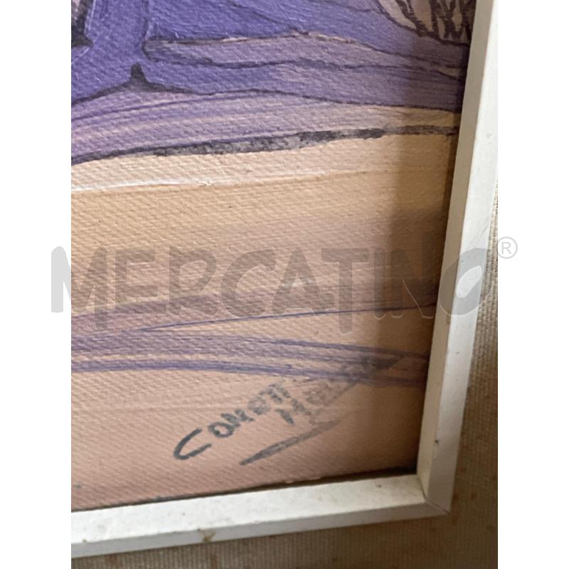 QUADRO PAESAGGIO ASTRATTO TRAMONTO A FIRMA COMETTI | Mercatino dell'Usato San giovanni teatino 3
