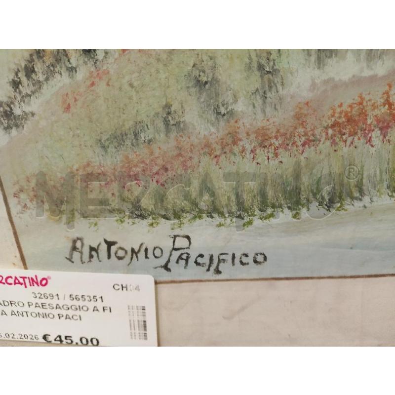 QUADRO PAESAGGIO A FIRMA ANTONIO PACIFICO | Mercatino dell'Usato San giovanni teatino 2