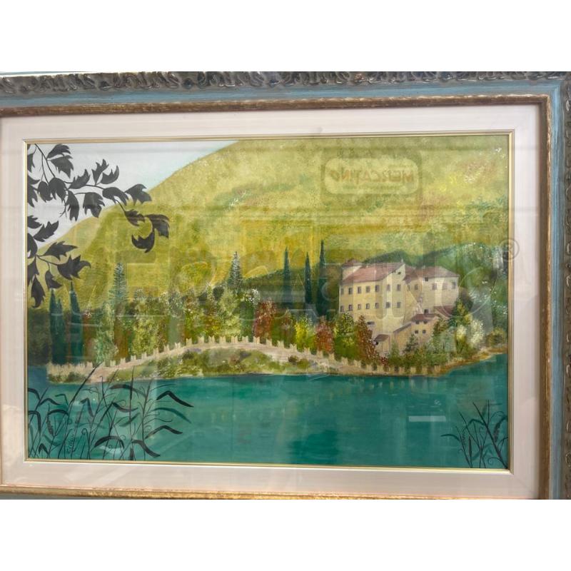 QUADRO PAESAGGIO A FIRMA CILLA CASETTA | Mercatino dell'Usato San giovanni teatino 1