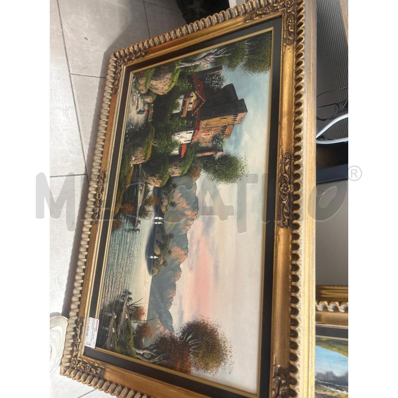 QUADRO PAESAGGIO CORNICE DORATA | Mercatino dell'Usato San giovanni teatino 1