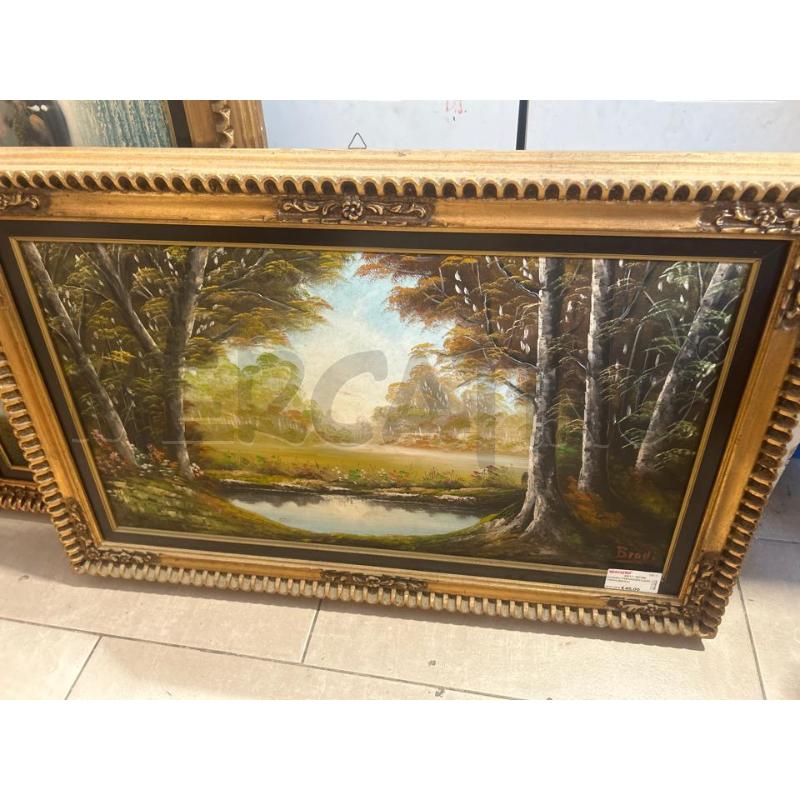 QUADRO PAESAGGIO LAGO FIRMA BROLLI | Mercatino dell'Usato San giovanni teatino 1
