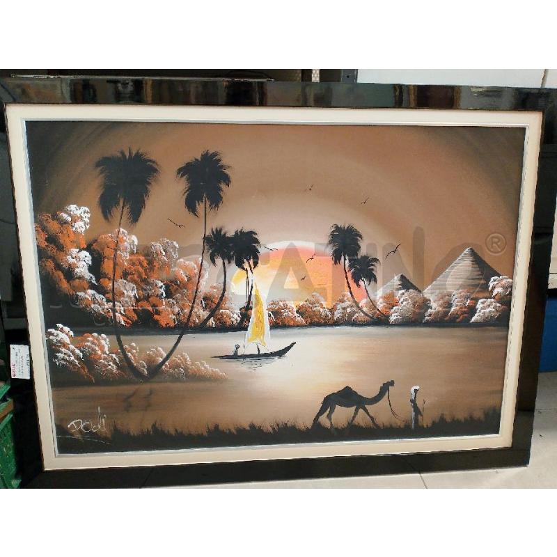 QUADRO PAESAGGIO TRAMONTO CORNICE NERA | Mercatino dell'Usato San giovanni teatino 2