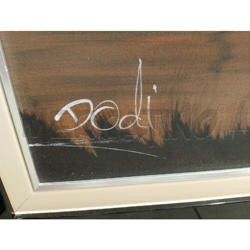 QUADRO PAESAGGIO TRAMONTO CORNICE NERA | Mercatino dell'Usato San giovanni teatino 3