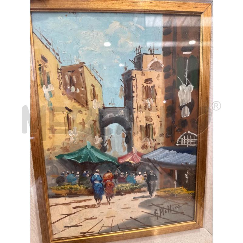 QUADRO PAESE CORNICE DORATA | Mercatino dell'Usato San giovanni teatino 1