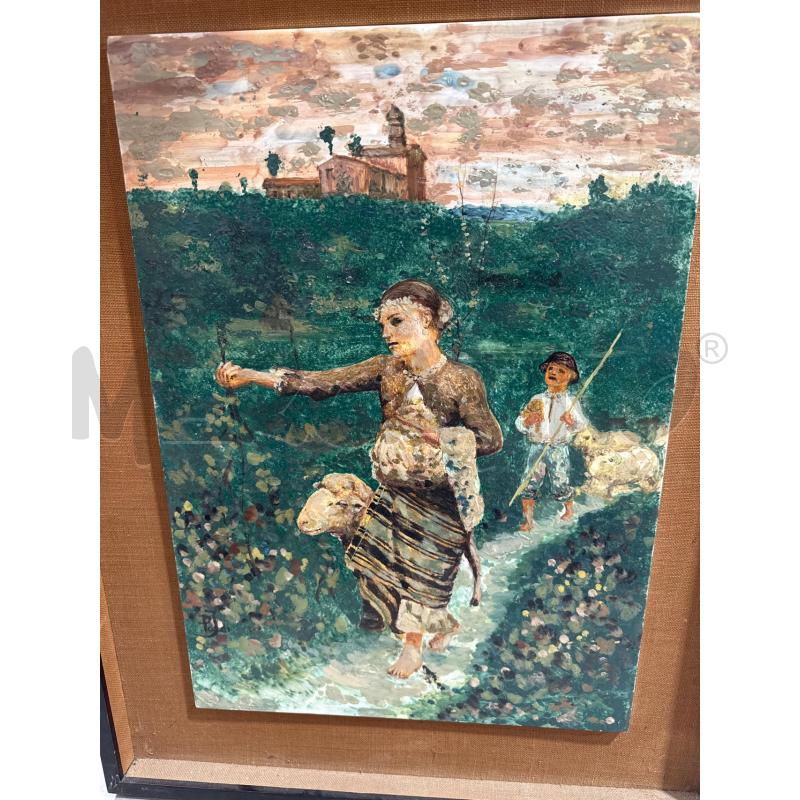 QUADRO PASTORELLA CERAMICA | Mercatino dell'Usato San giovanni teatino 1