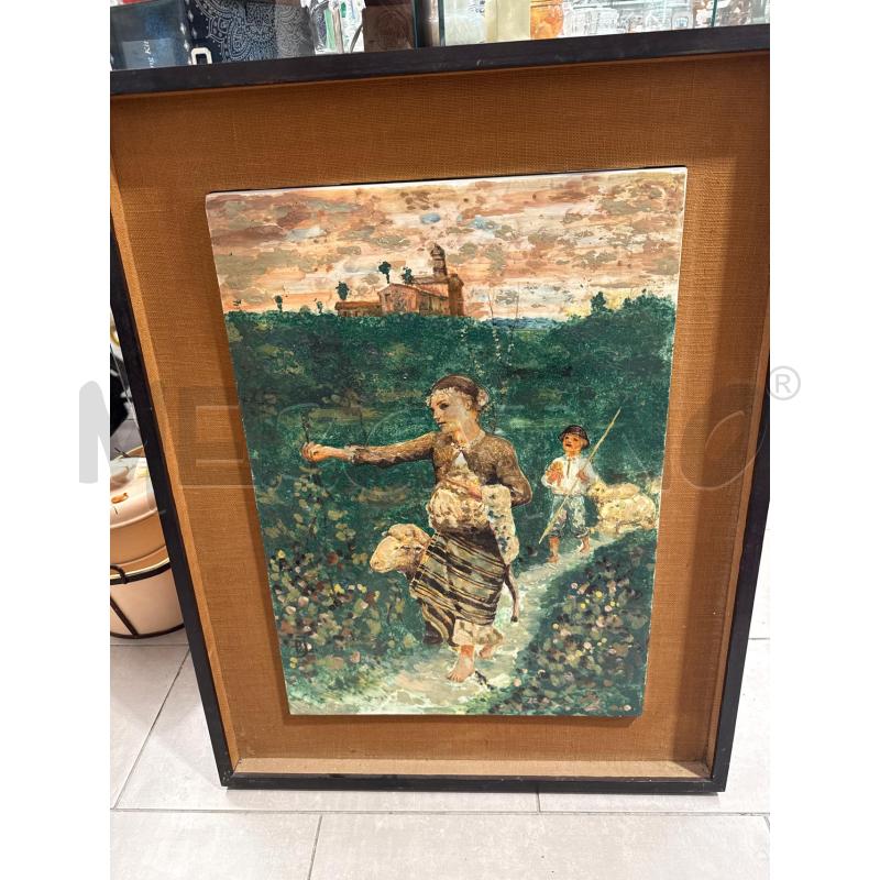 QUADRO PASTORELLA CERAMICA | Mercatino dell'Usato San giovanni teatino 2