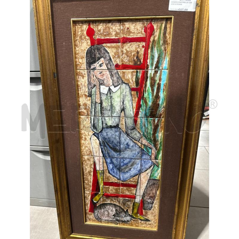QUADRO PIASTRELLE CERAMICA DONNA | Mercatino dell'Usato San giovanni teatino 1
