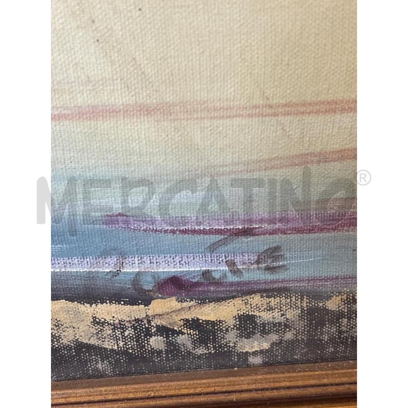 QUADRO RETTANGOLARE FIGURATIVO PAESAGGIO CON BARCHETTA | Mercatino dell'Usato San giovanni teatino 3