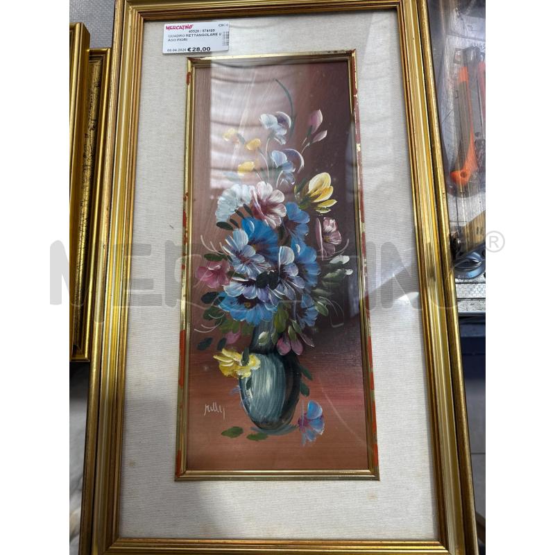 QUADRO RETTANGOLARE VASO FIORI | Mercatino dell'Usato San giovanni teatino 1