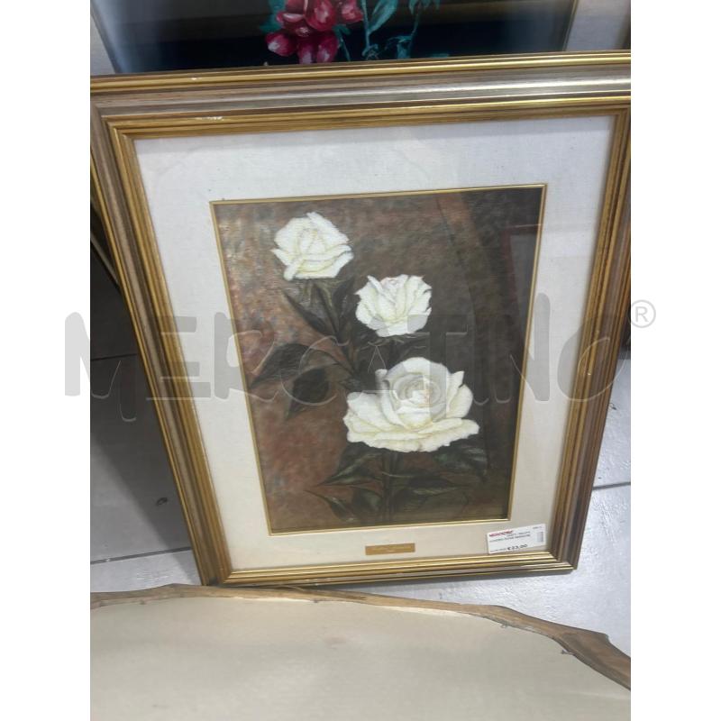 QUADRO ROSE BIANCHE | Mercatino dell'Usato San giovanni teatino 1