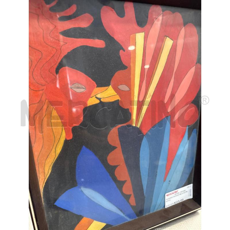 QUADRO ROSSO BLU ASTRATTO | Mercatino dell'Usato San giovanni teatino 2