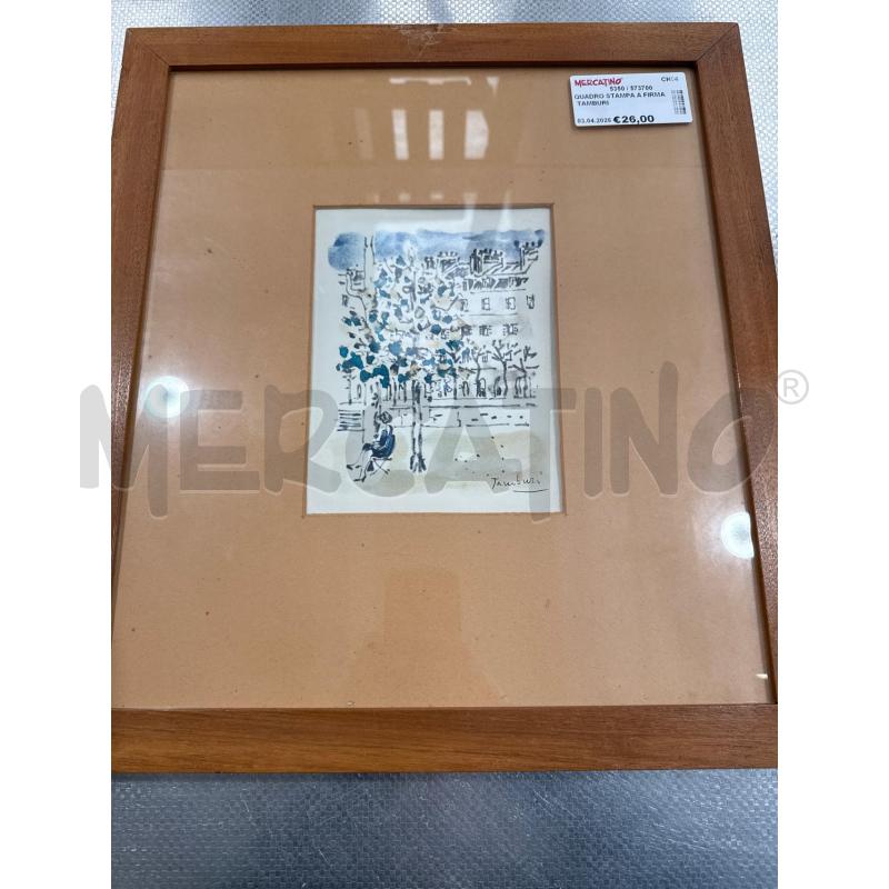 QUADRO STAMPA A FIRMA TAMBURI | Mercatino dell'Usato San giovanni teatino 1