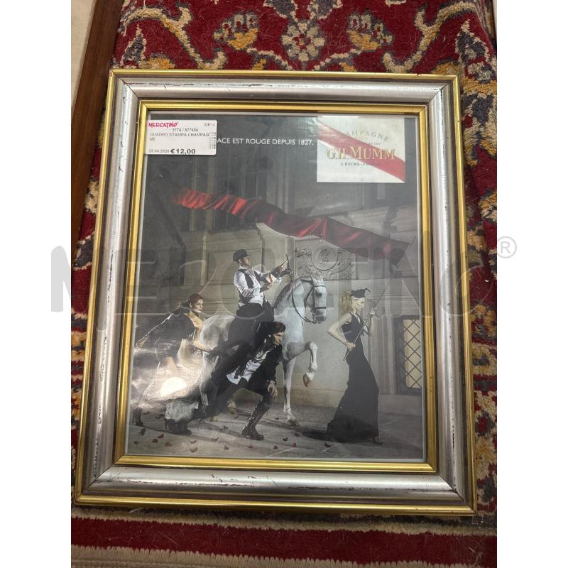 QUADRO STAMPA CHAMPAGNE | Mercatino dell'Usato San giovanni teatino 1